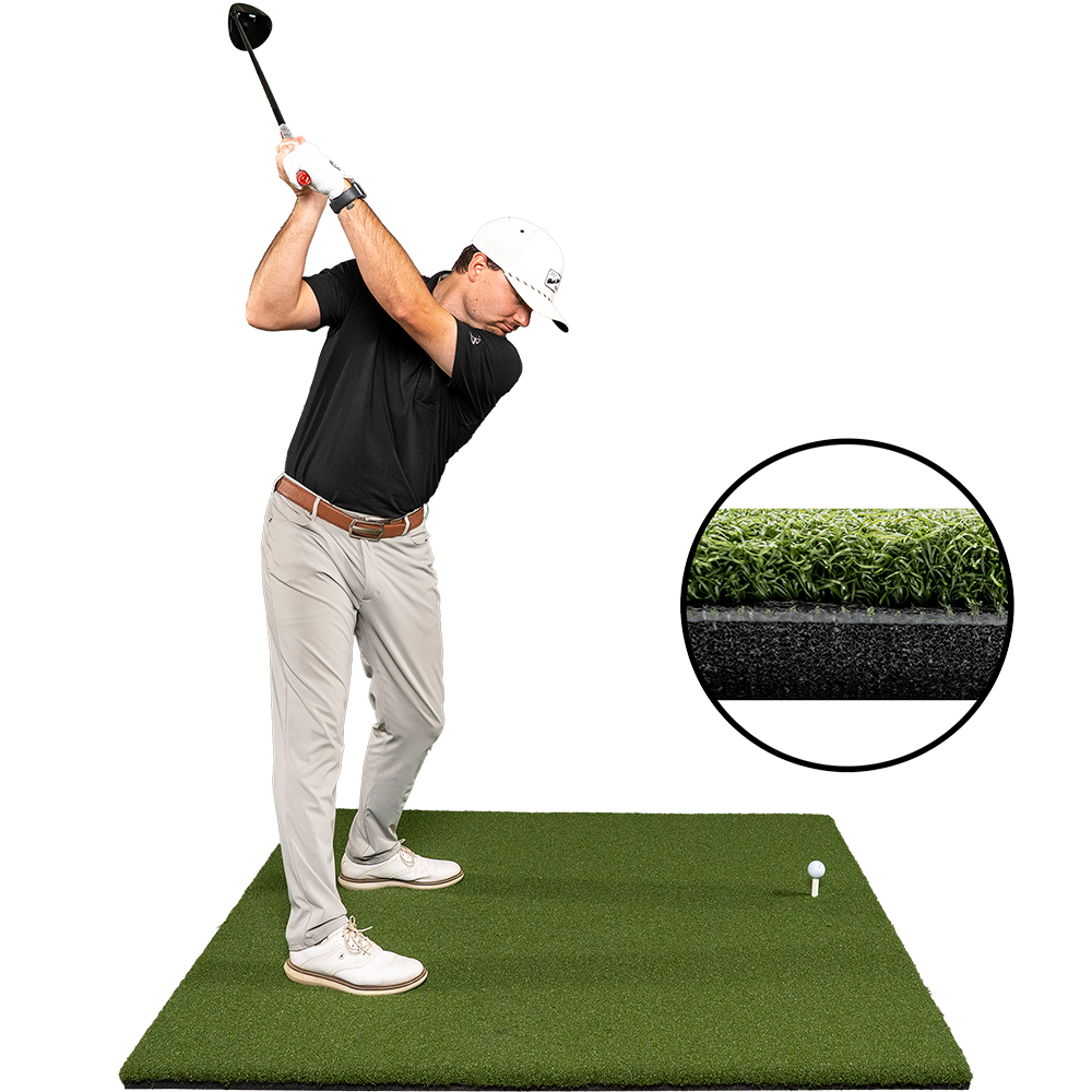 5 x 5 Super Tee Golf Mat, Holds Real Wooden Tees, with Shock-Absorbent Foam