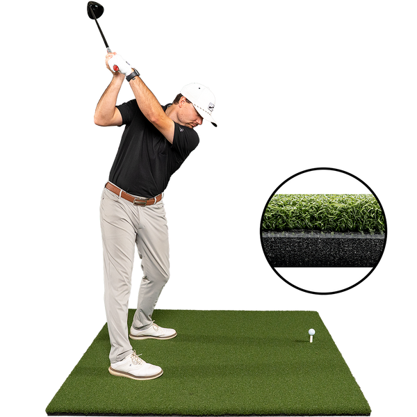5 x 5 Super Tee Golf Mat, Holds Real Wooden Tees, with Shock-Absorbent Foam