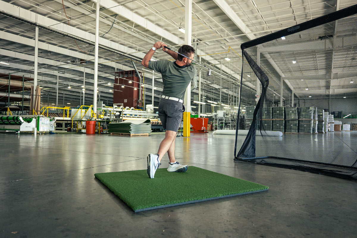 5 x 5 Super Tee Golf Mat, Holds Real Wooden Tees, with Shock-Absorbent Foam