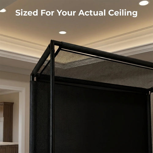 Featured feature 3: Golf Simulator Enclosure for Home Instant Quick and Easy Tool-Free Setup in 5 Mins Golf Hittig Cage - Complete Set with Heavy Duty Frame,Hd Impact Screen and Putting Green Turf (8X8 Ft)