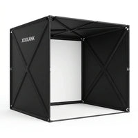 Golf Simulator Enclosure Designed for Home Practice, 8X8 Ft, Tool-Free Setup, HD Impact Screen, Heavy Duty Frame — Studio Shot