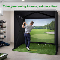 Golf Simulator Enclosure Designed for Home Practice, 8X8 Ft, Tool-Free Setup, HD Impact Screen, Heavy Duty Frame — product view 10