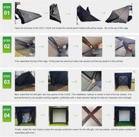 Golf Simulator Enclosure Designed for Home Practice, 8X8 Ft, Tool-Free Setup, HD Impact Screen, Heavy Duty Frame — product view 13