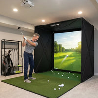 Golf Simulator Enclosure Designed for Home Practice, 8X8 Ft, Tool-Free Setup, HD Impact Screen, Heavy Duty Frame — product view 2