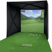 Golf Simulator Enclosure Designed for Home Practice, 8X8 Ft, Tool-Free Setup, HD Impact Screen, Heavy Duty Frame — product view 7